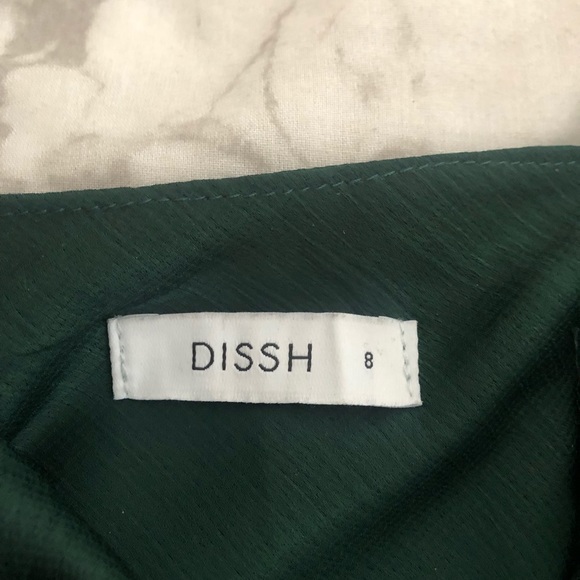 DISSH emerald green cowl neck dress - Picture 3 of 3